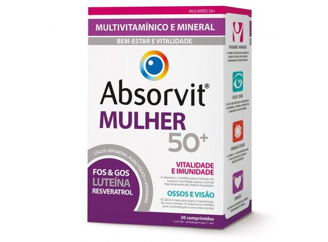 ABSORVIT 50+ MULHER COMPRIMIDOS X30