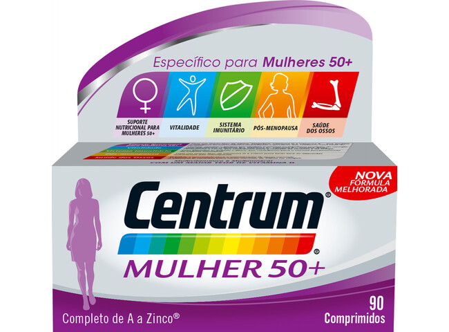 CENTRUM MULHER 50+ 90 COMP