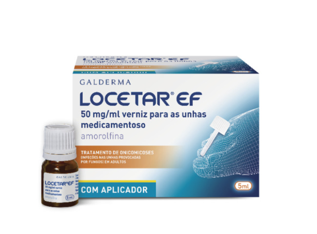 LOCETAR EF 50 MG/ ML VERNIZ PARA AS UNHAS MEDICAMENTOSO 5ML