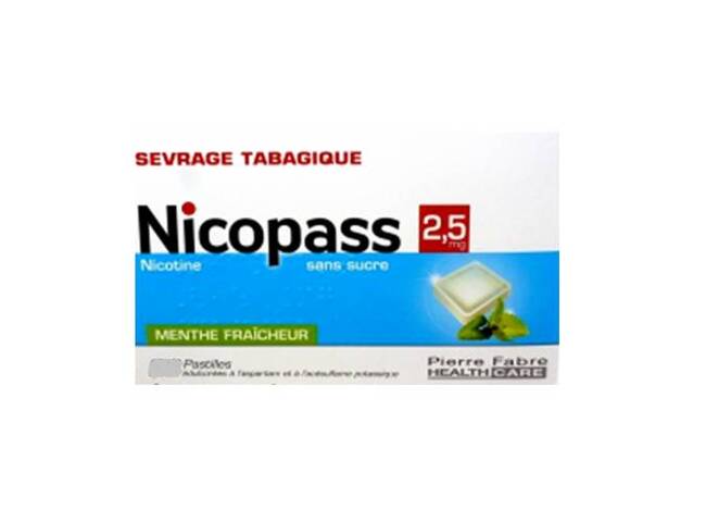 NICOPASS MENTA 2,5 MG 36 PAST