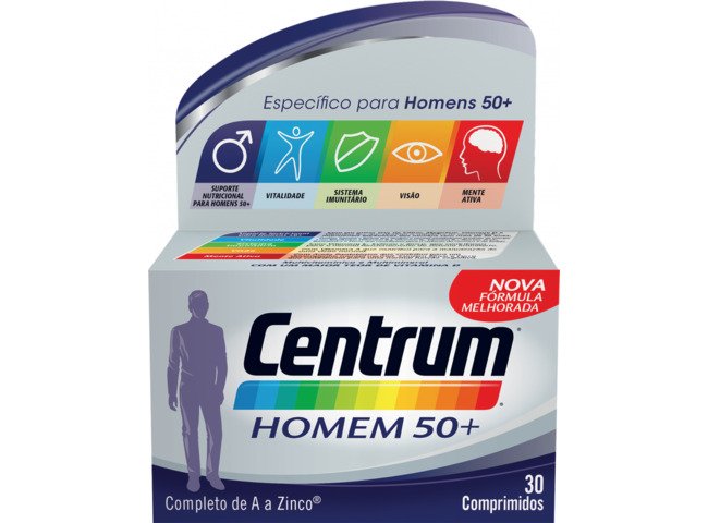 CENTRUM HOMEM 50+ 30 COMP
