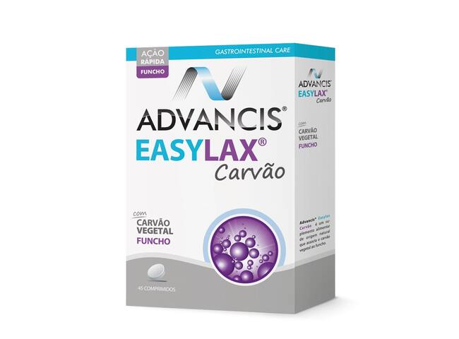 ADVANCIS EASYLAX CARVÃO VEGETAL +FUNCHO COMPRIMIDOS X45